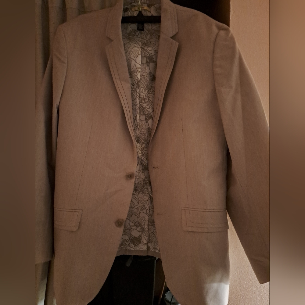 INC INTERNAT''L CONCEPTS, MENS XL SUIT JACKET BLAZER, SLIM FIT, BEIGE 42 40
